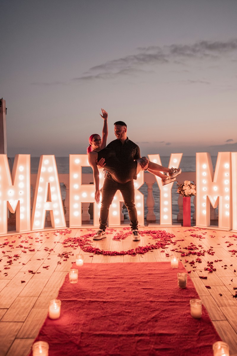 Proposal Will you marry me? Surprising proposal with GUMI Events.