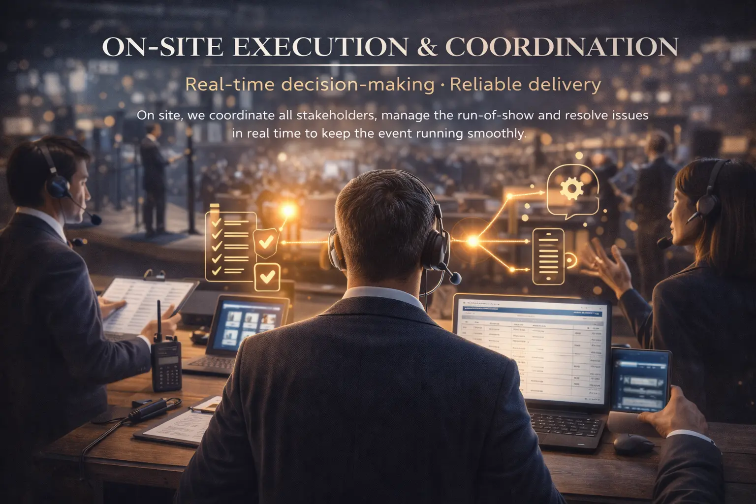 GUMI: on-site execution for corporate events