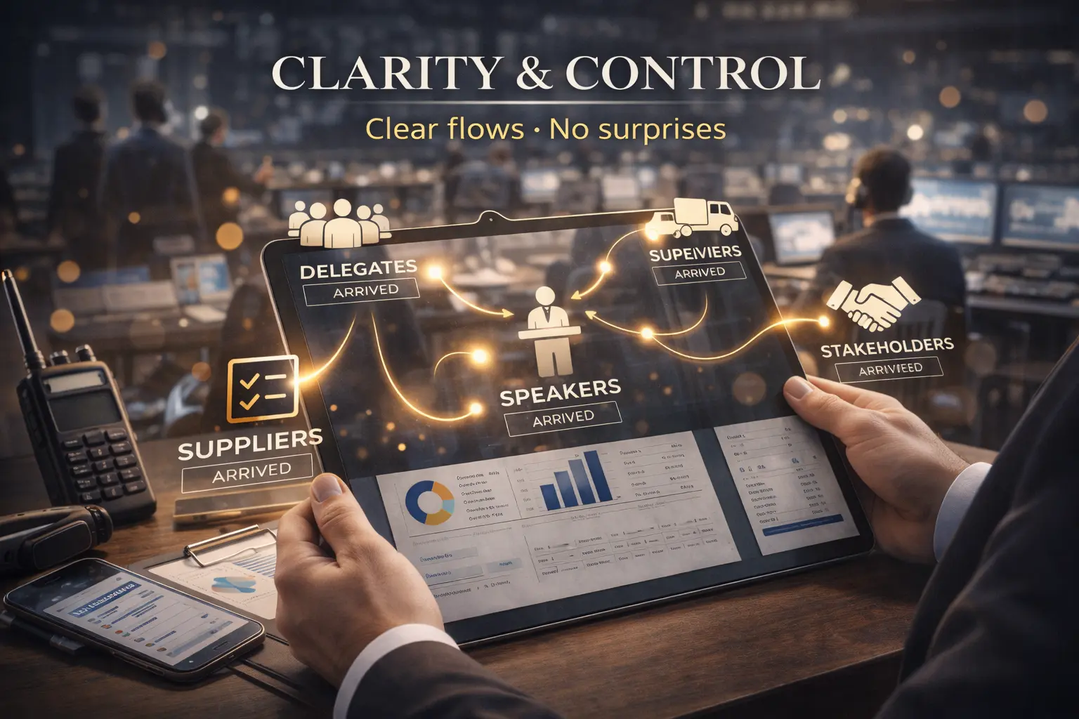 GUMI: clarity and control for corporate events